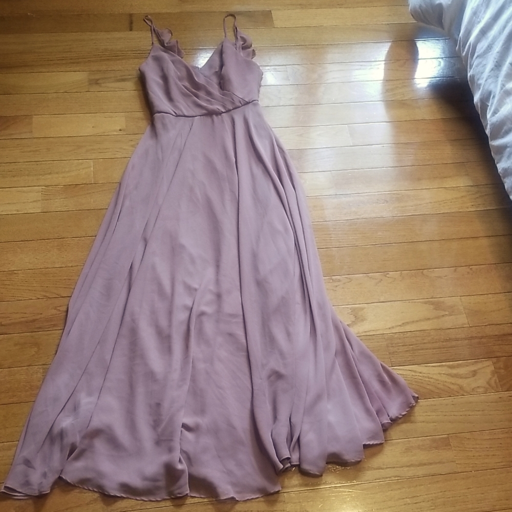 Mauve color gown